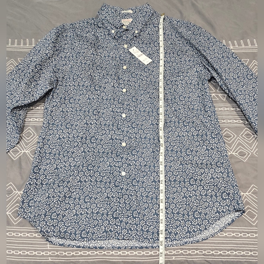 J.Crew Slim Fit Button Down Shirt In Flower Print Size Large - Picture 5 of 7